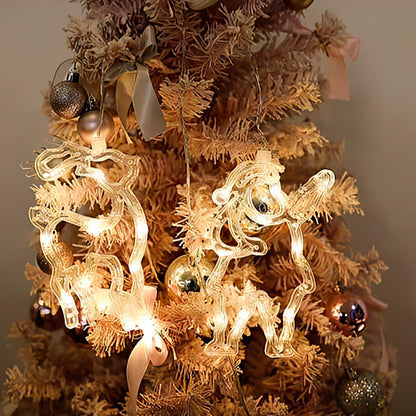 Christmas Window Hanging Lights with Suction Cup