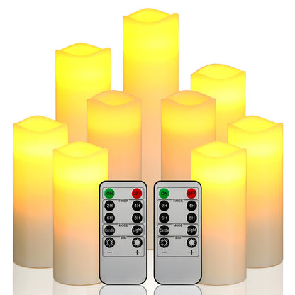 Flameless Flickering LED Wax Candle