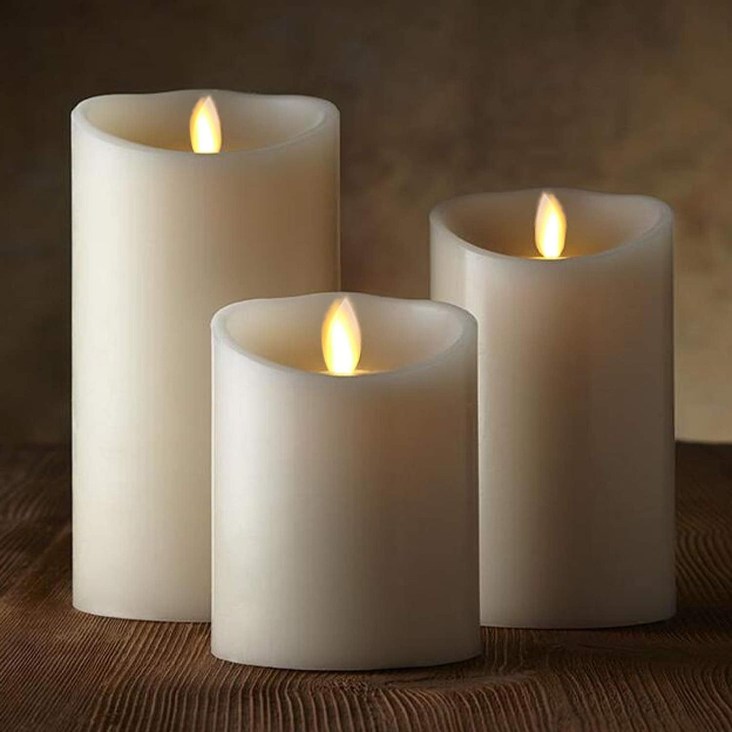 Flameless Flickering LED Wax Candle