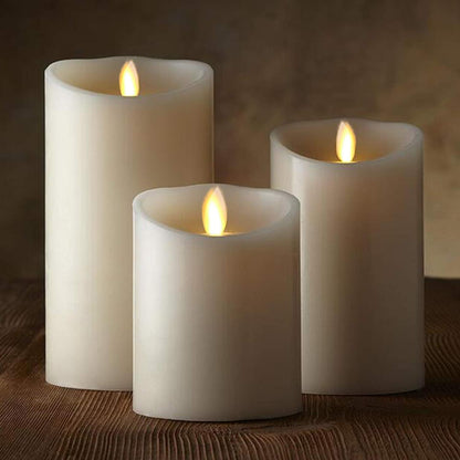 Flameless Flickering LED Wax Candle