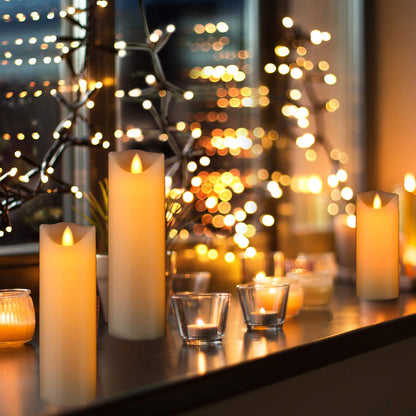 Flameless Flickering LED Wax Candle