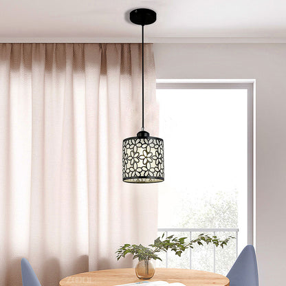 Modern Nordic Pendant Lights Fixtures Iron Hollow Out Chandelier-[Modern pendant lighting for bedroom and living space]-Demolights UK