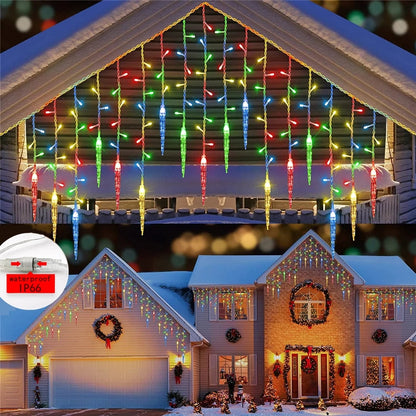Icicle Curtain Fairy Lights, 96 LED