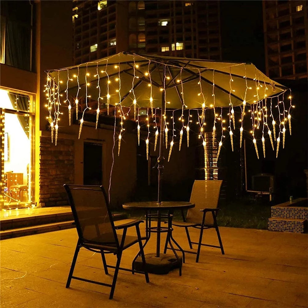 Icicle Curtain Fairy Lights, 96 LED
