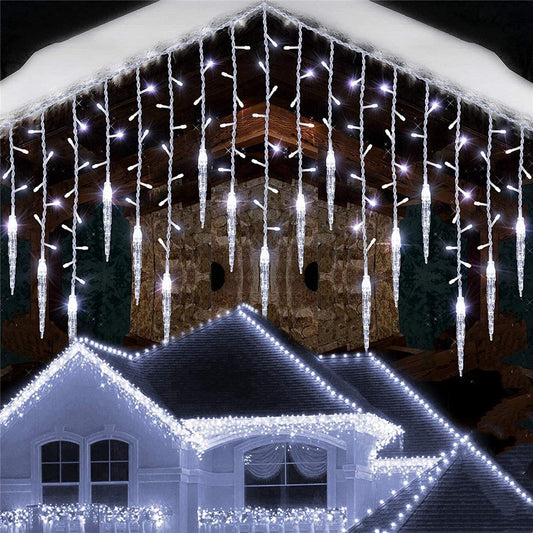 Fairy Curtain light Christmas Fairy Hanging Icicle Lamps-[Modern pendant lighting for bedroom and living space]-Demolights UK