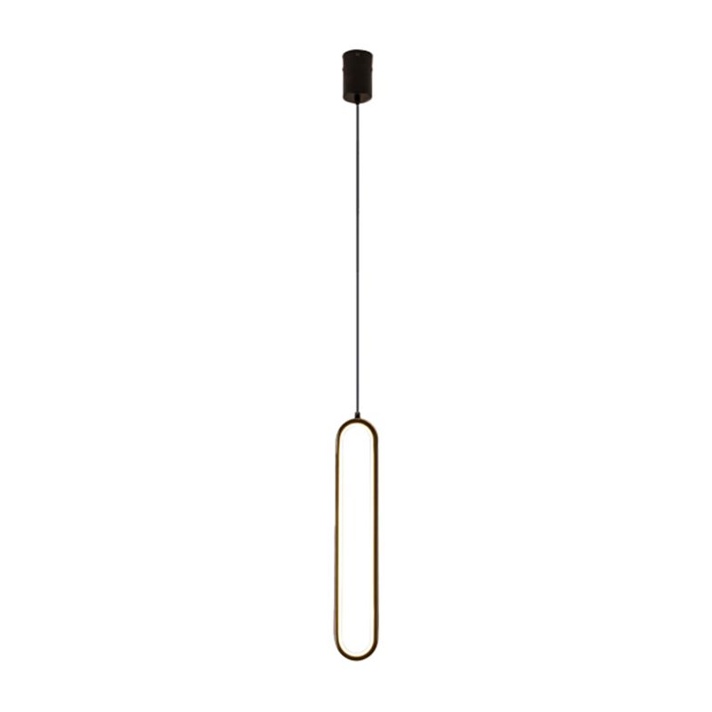 Slim Oval Tube Pendant Light