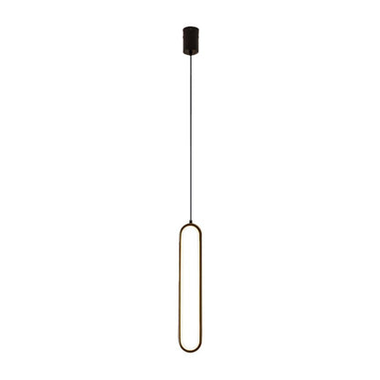 Slim Oval Tube Pendant Light