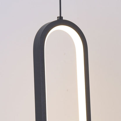 Slim Oval Tube Pendant Light