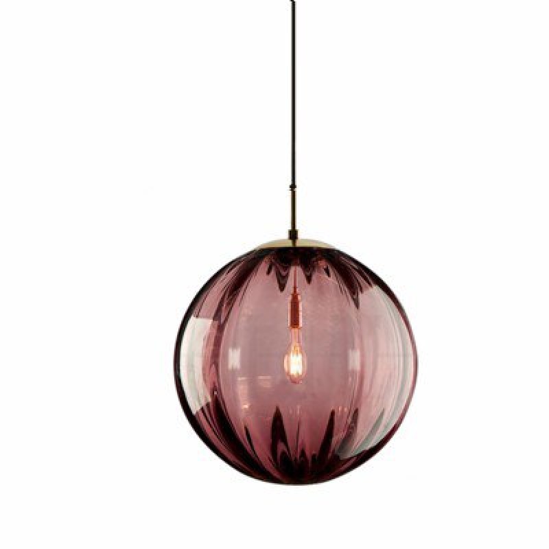 Coloured Glass Ball Pendant Lamp