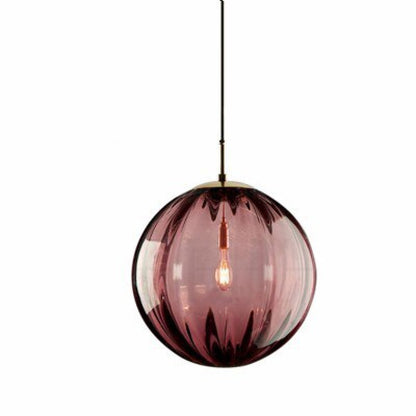 Coloured Glass Ball Pendant Lamp