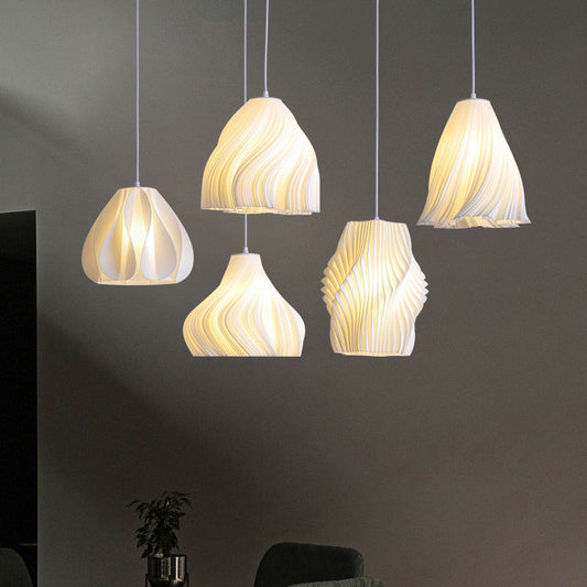 Modern Creative 1-Light Hanging Lamp Acrylic Geometric Pendant Light-[Modern pendant lighting for bedroom and living space]-Demolights UK