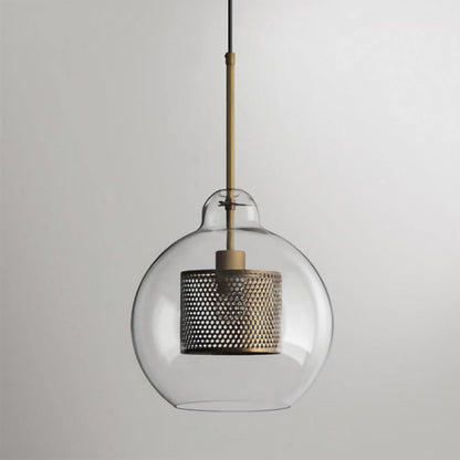 Globe, Pear and Capsule Glass Pendant