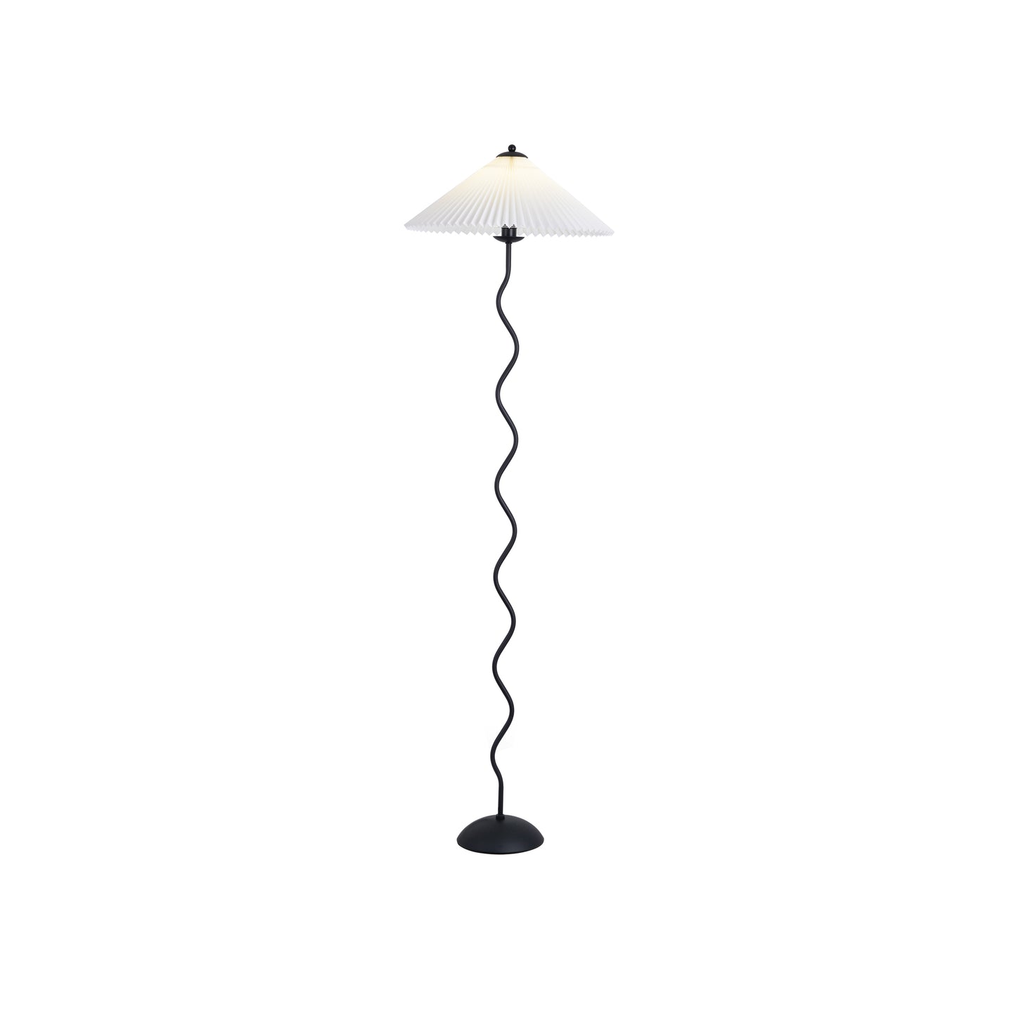 Pleated Umbrella Floor Lamp, 150cm