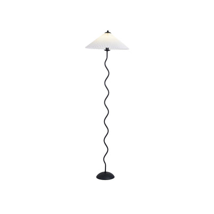 Pleated Umbrella Floor Lamp, 150cm