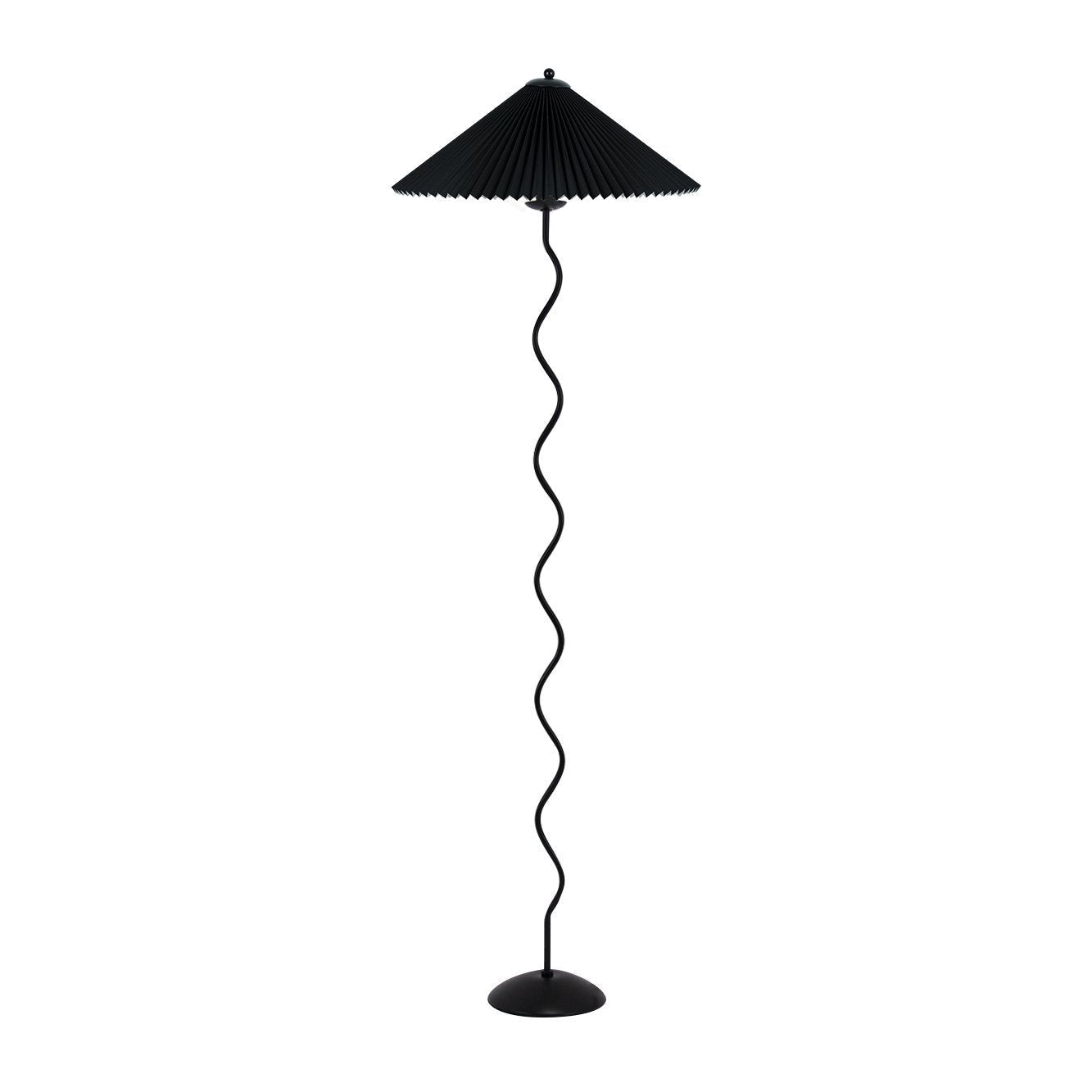 Pleated Umbrella Floor Lamp, 150cm