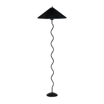 Pleated Umbrella Floor Lamp, 150cm