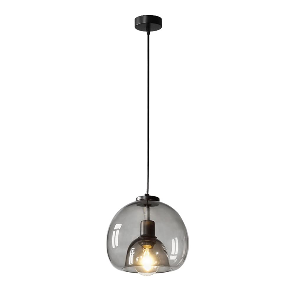 Smoky Grey Glass Pendant Fixture