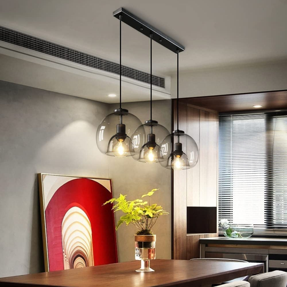 Smoky Grey Glass Pendant Fixture