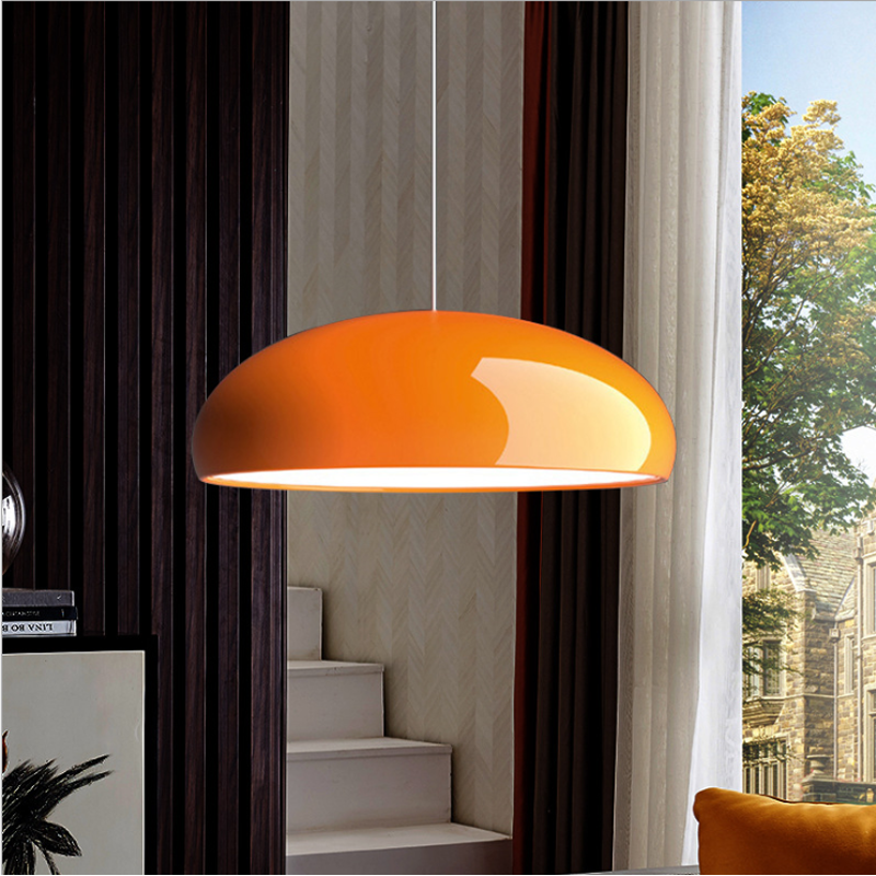 Metal Pendant Light with Acrylic Shade