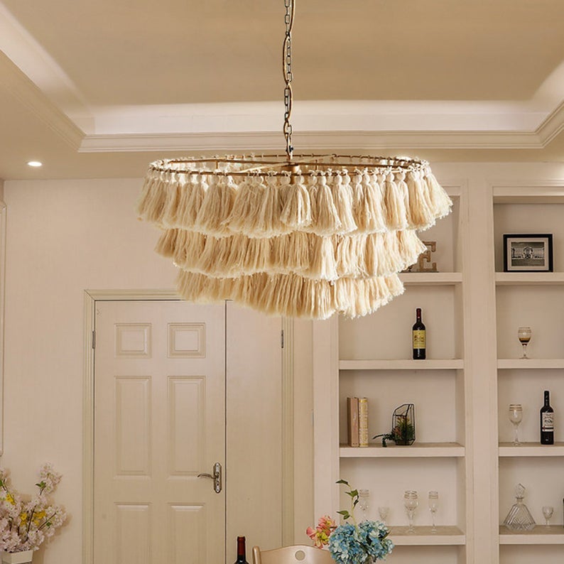Handmade Woven Rope Pendant Shade
