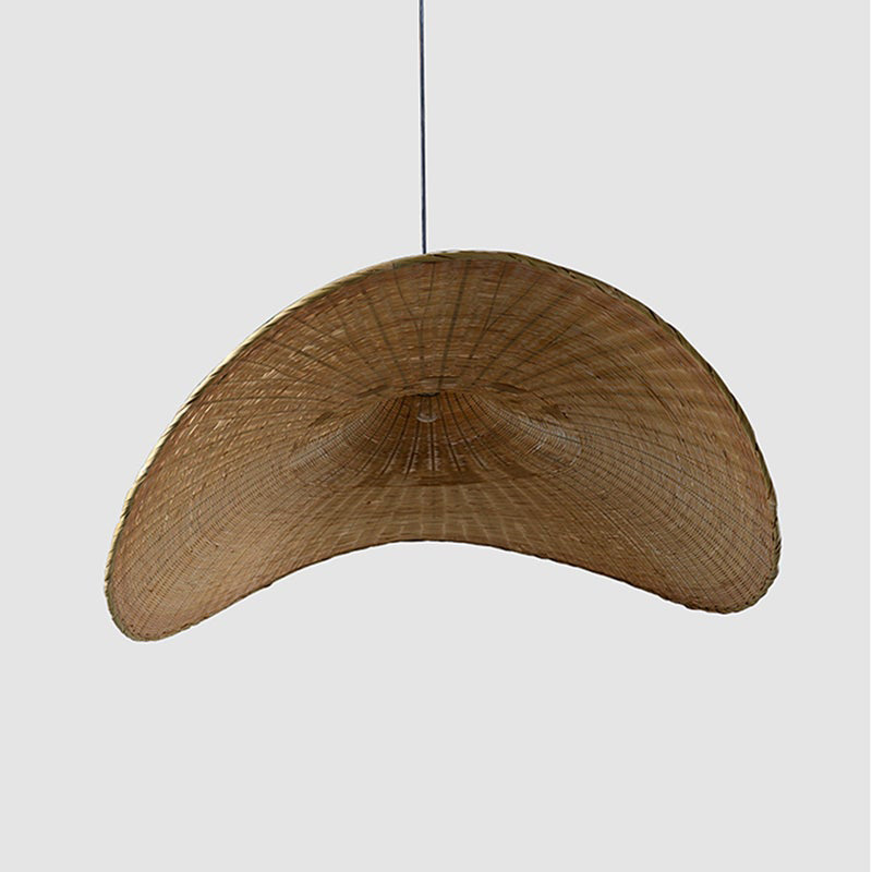 Bamboo Wicker Straw Hat Pendant Shade