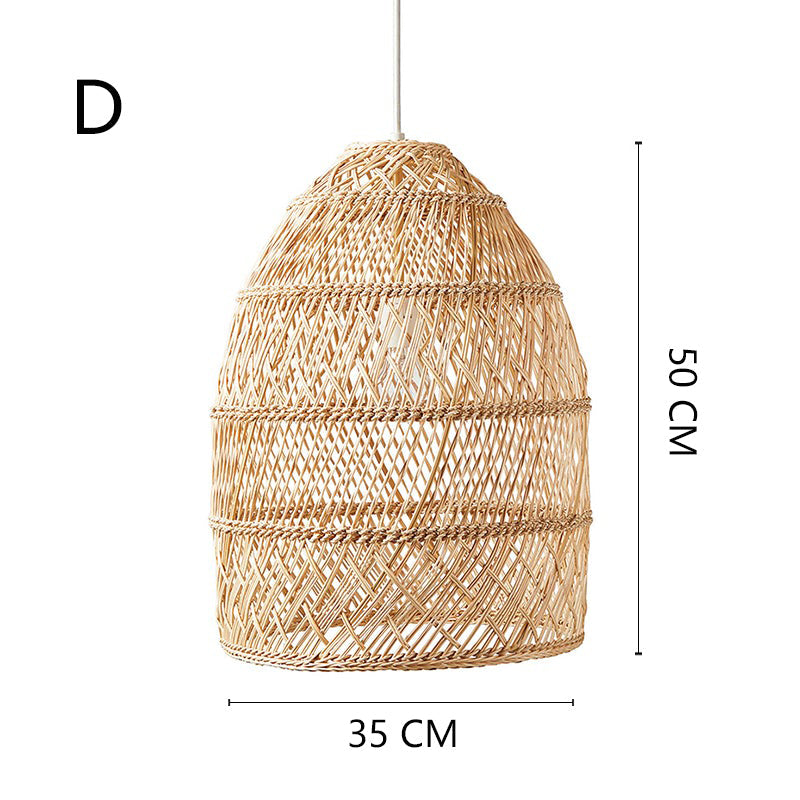 Rattan Woven Lantern Chandelier