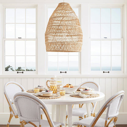Rattan Woven Lantern Chandelier