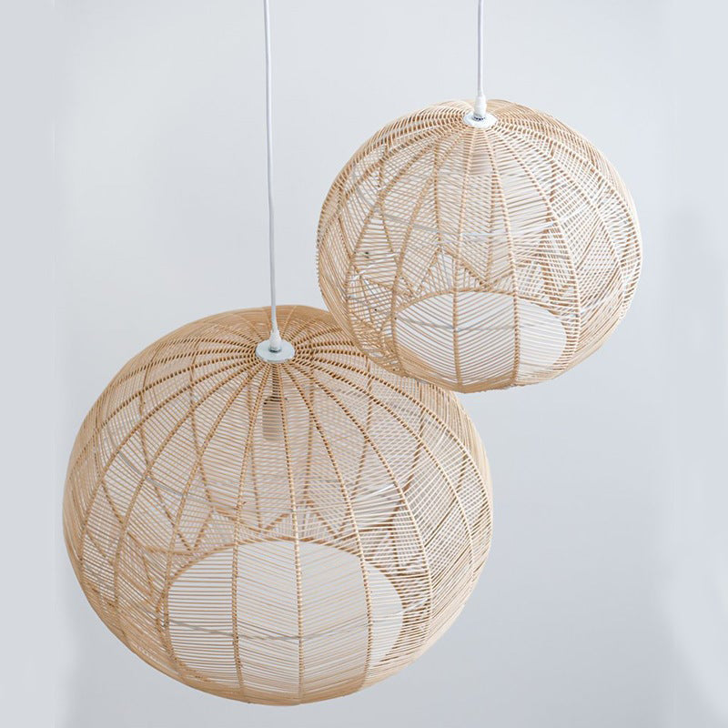 Japanese Rattan Woven Pendant Shade