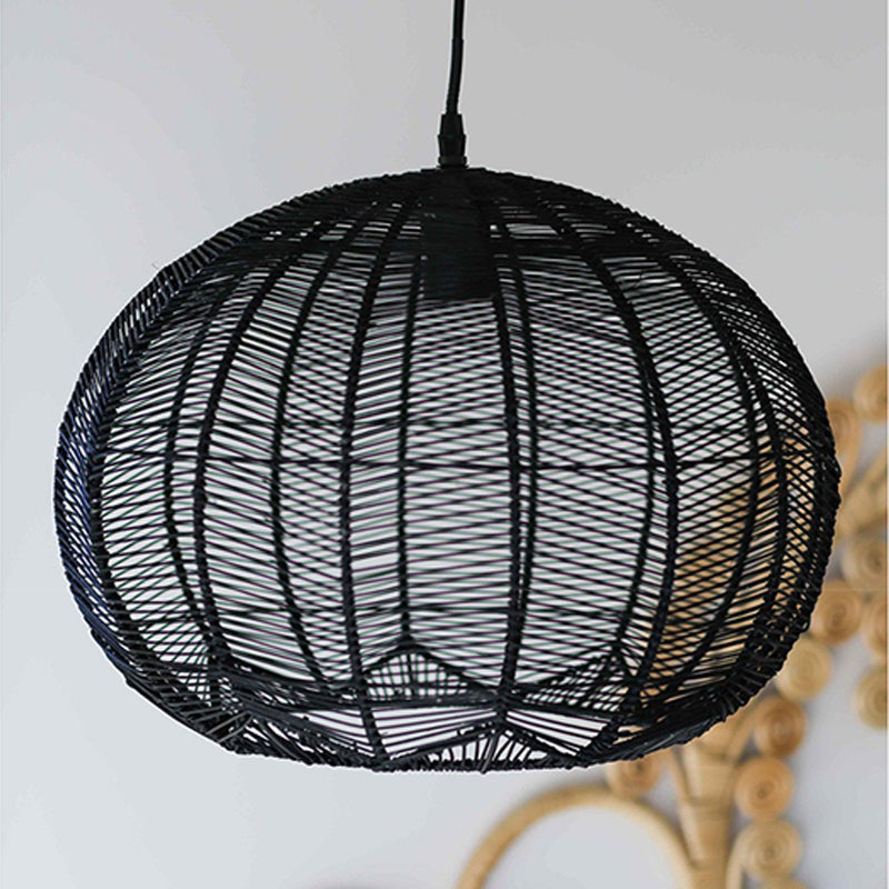 Japanese Rattan Woven Pendant Shade