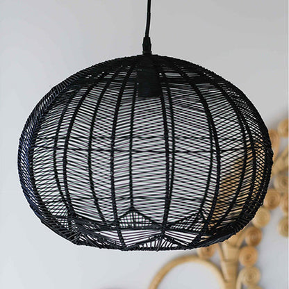 Japanese Rattan Woven Pendant Shade