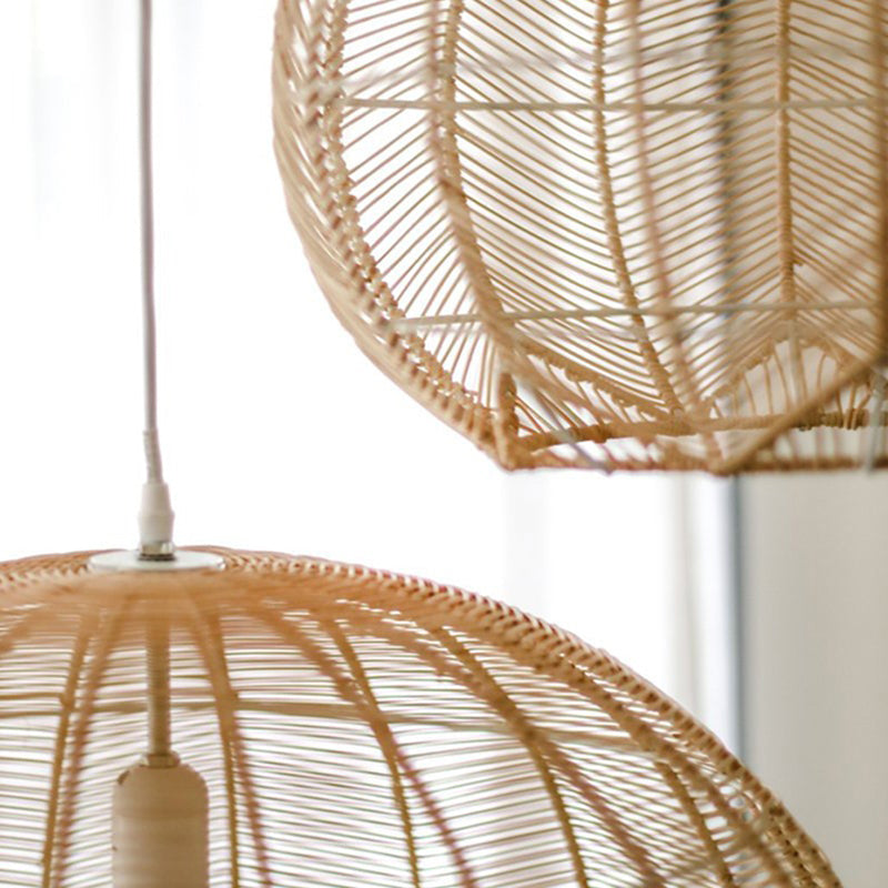 Japanese Rattan Woven Pendant Shade