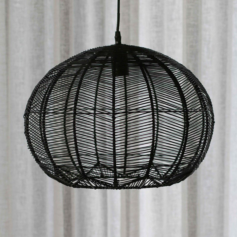 Japanese Rattan Woven Pendant Shade