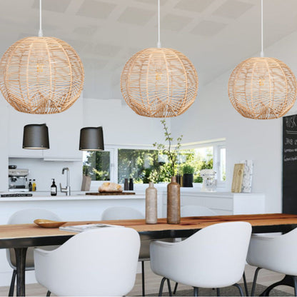 Japanese Rattan Woven Pendant Shade