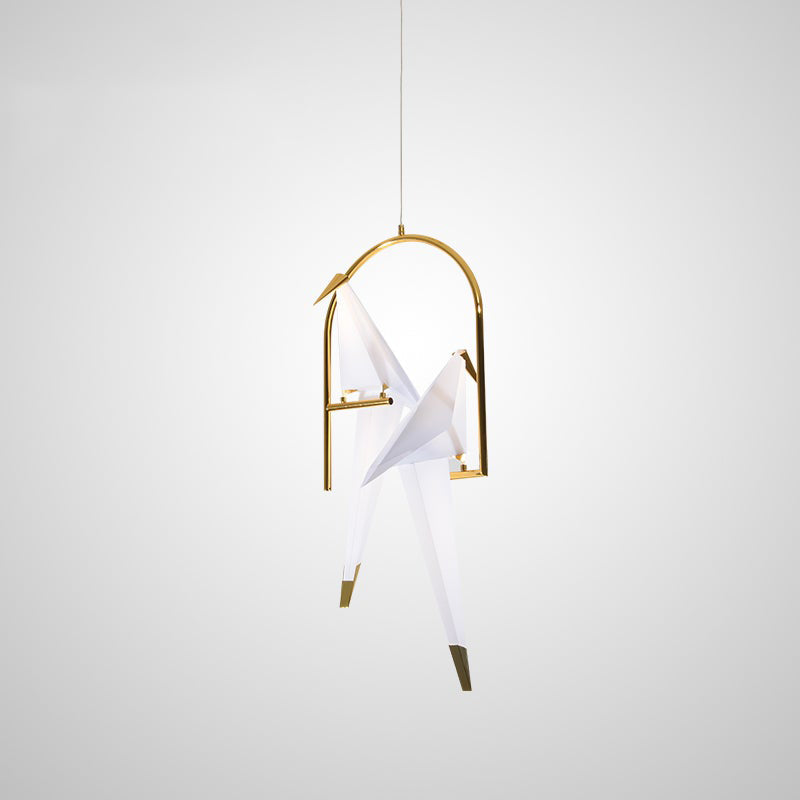 Paper Crane Origami Bird Pendant Light
