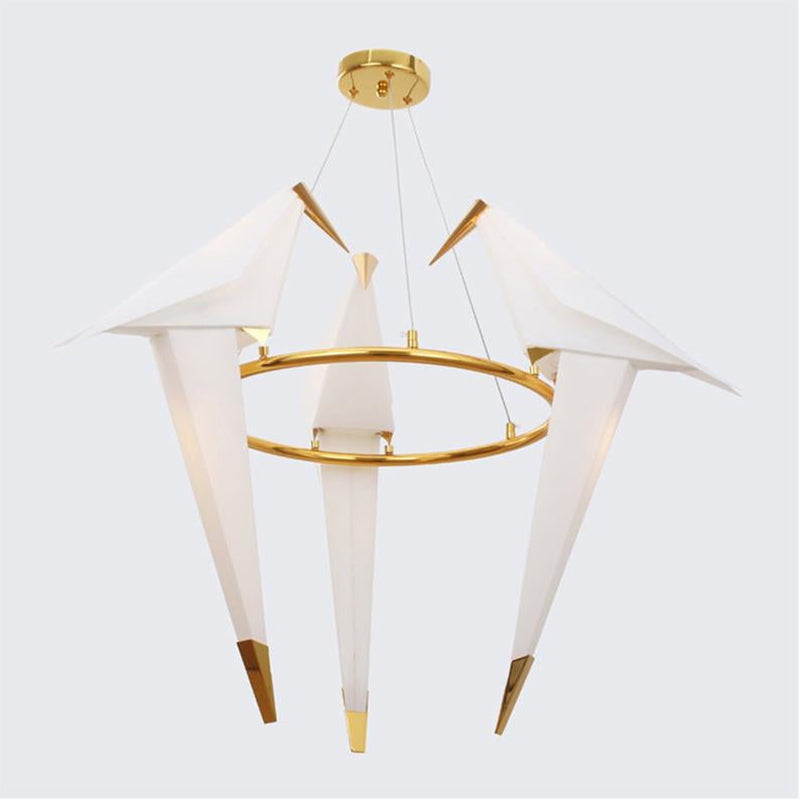 Paper Crane Origami Bird Pendant Light