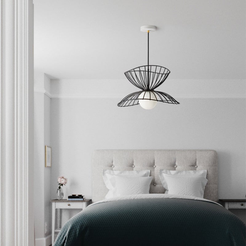 Iron Ring Pendant Light in Gold or Black