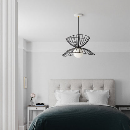 Iron Ring Pendant Light in Gold or Black