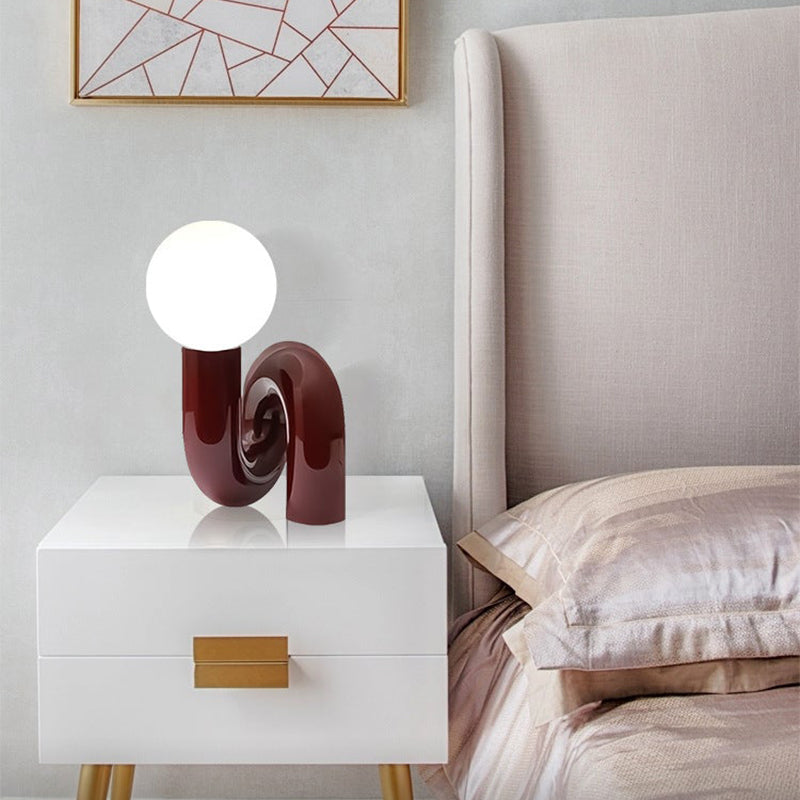 Nordic Resin Nightstand Table Lamp