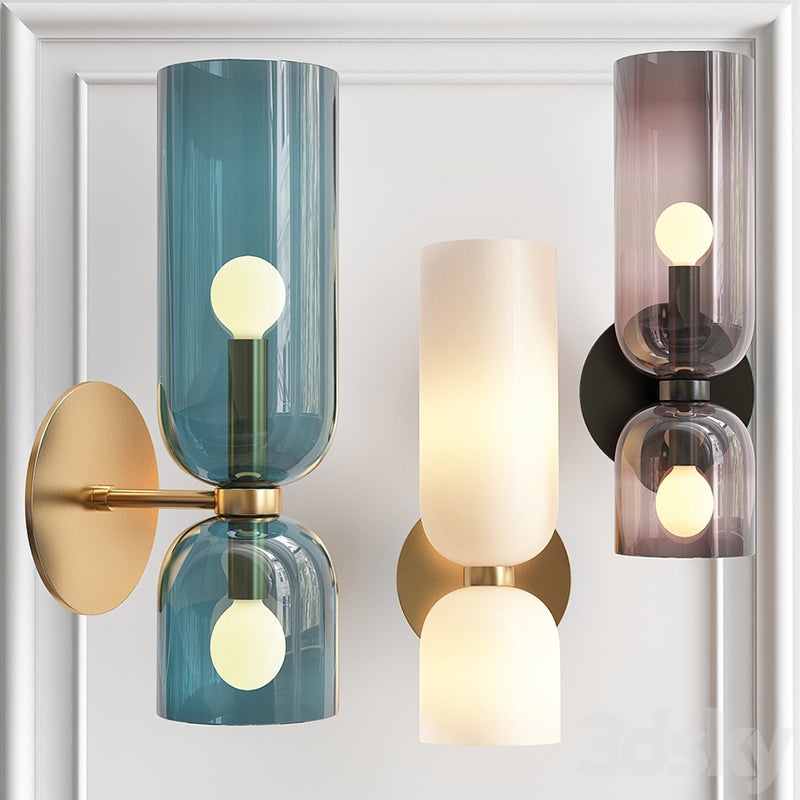 Glass Cylinder Wall Lamp