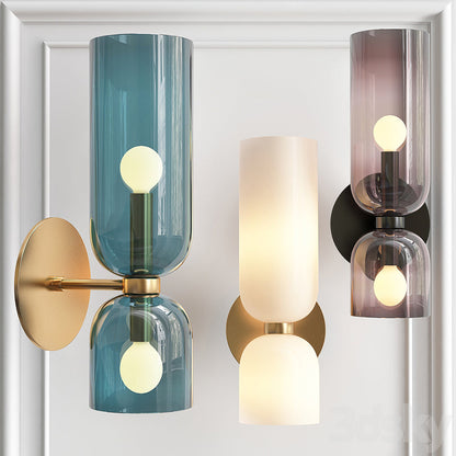 Glass Cylinder Wall Lamp