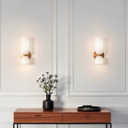 Glass Cylinder Wall Lamp