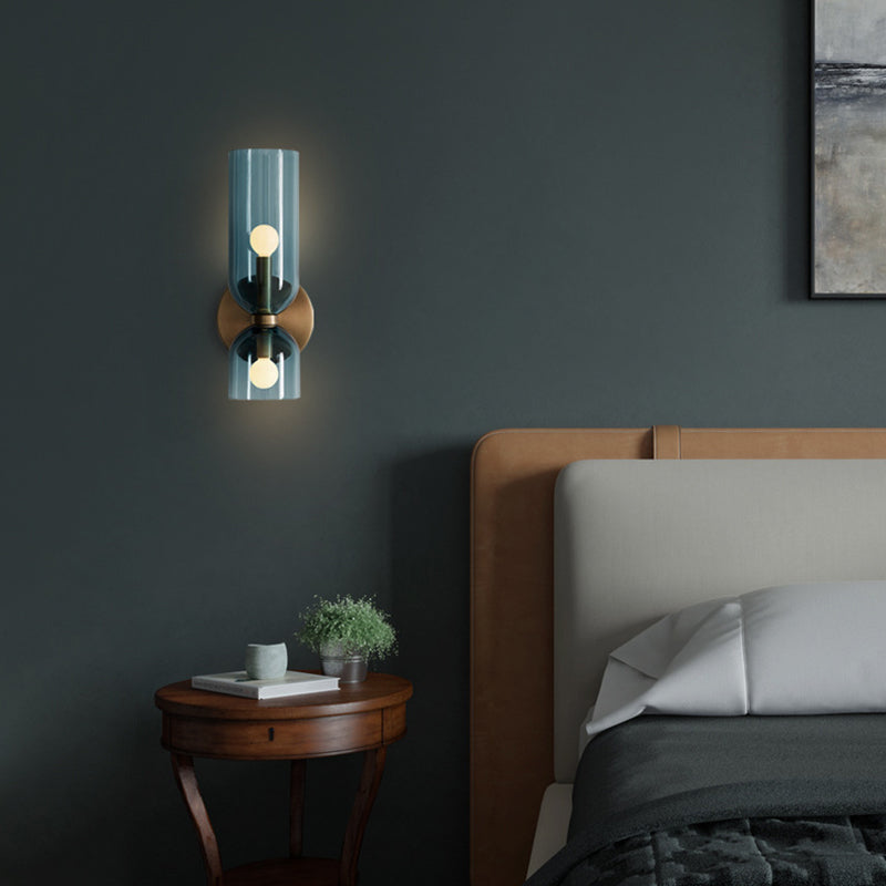 Modern Glass Aisle Wall Lamp For Living Room-[Modern pendant lighting for bedroom and living space]-Demolights UK
