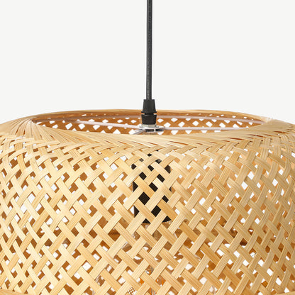 Sculptural Bamboo Pendant Lampshade