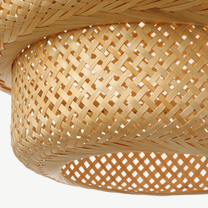 Sculptural Bamboo Pendant Lampshade