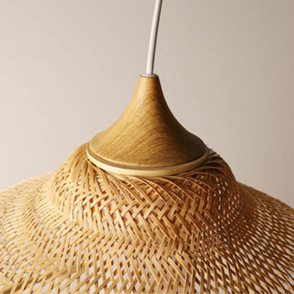 Pastoral Woven Bamboo Pendant Lamp