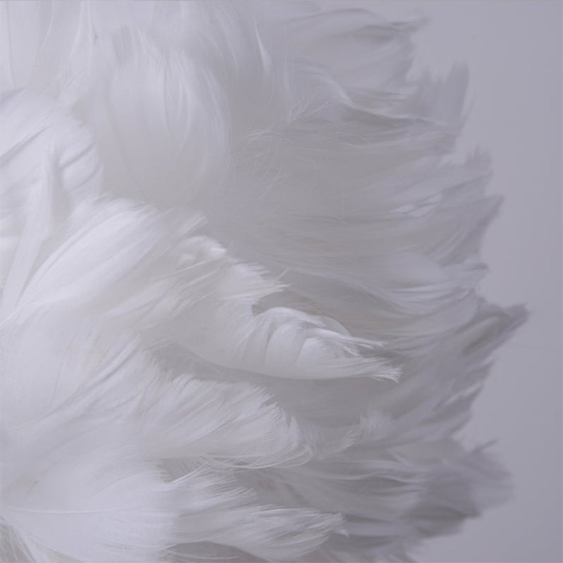 Feather Pendant Light in White or Grey