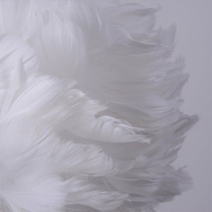 Feather Pendant Light in White or Grey