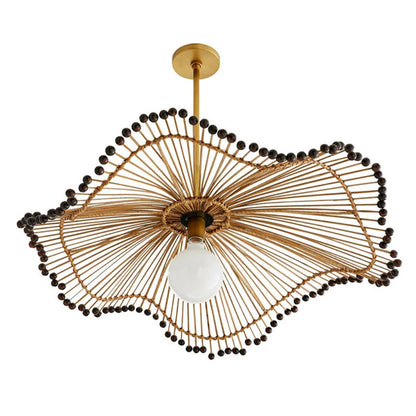 Handmade Rattan Art Chandelier