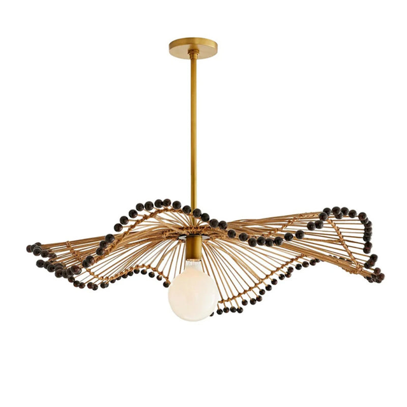 Handmade Rattan Art Chandelier