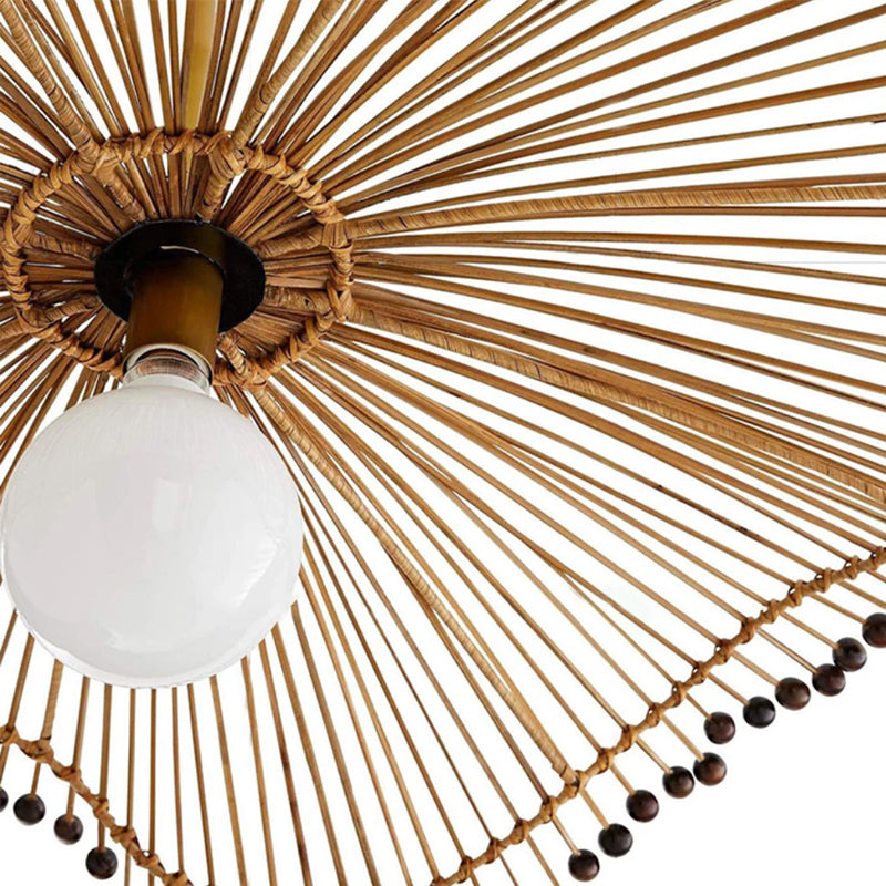 Handmade Rattan Art Chandelier